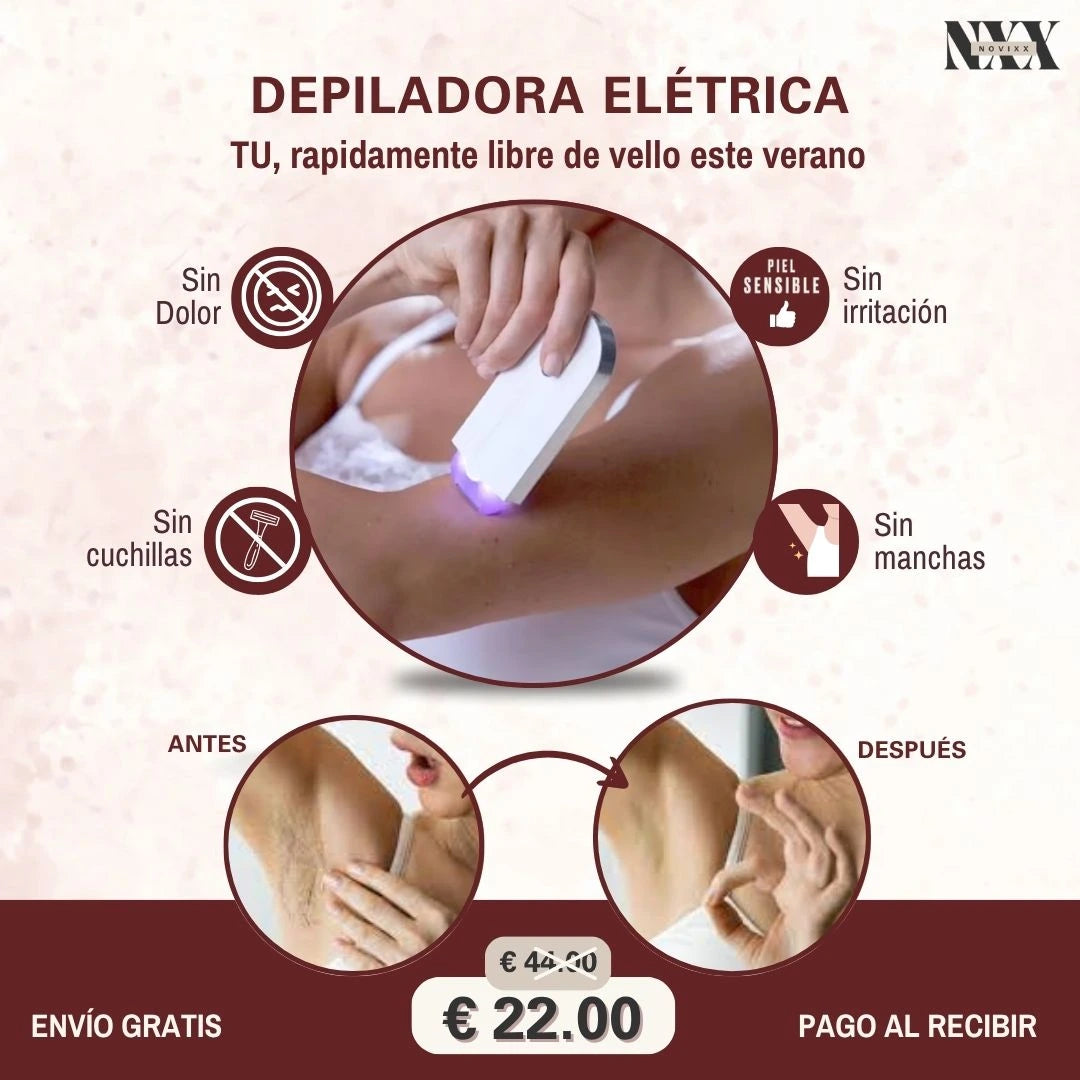 Depiladora Elétrica Rápida y Sin Dolor