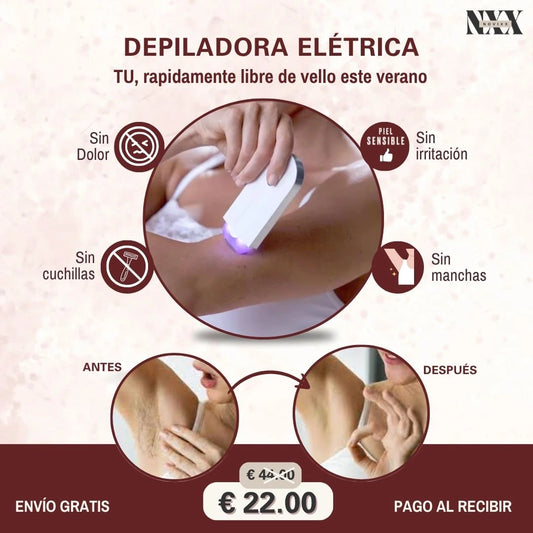 Depiladora Elétrica Rápida y Sin Dolor