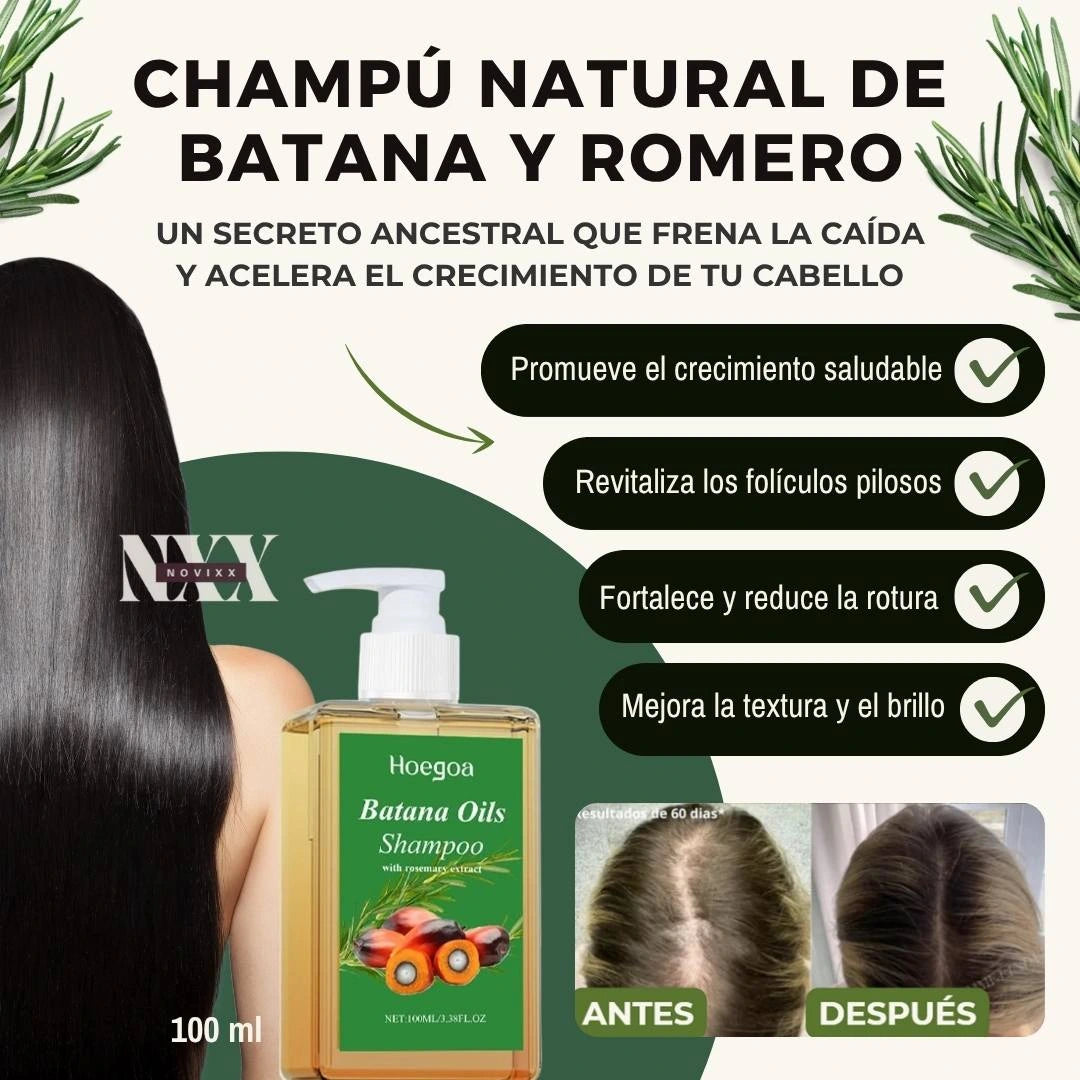 Champú Natural de Batana y Extracto de Romero