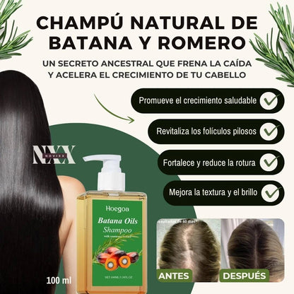 Champú Natural de Batana y Extracto de Romero