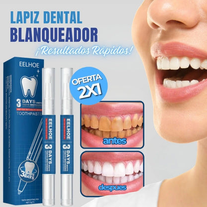2X Lapiz Blanqueador Dental 🦷 Borra manchas, revela tu brillo