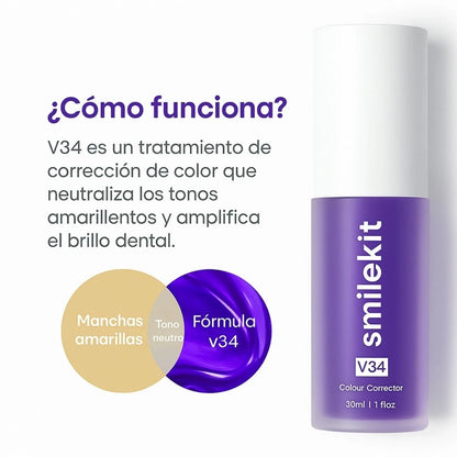 2X V34 Smile | Blanqueador Dental Rápido