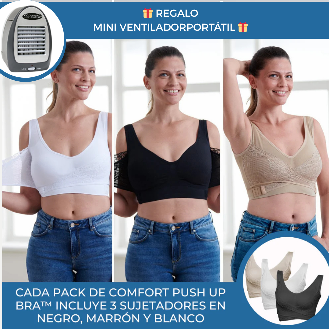 🌸 PACK 3x1 SUJETADORES + Mini Aire Acondicionado GRATIS