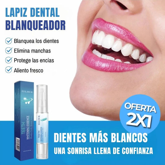 2X Lapiz Blanqueador Dental 🦷 Borra manchas, revela tu brillo