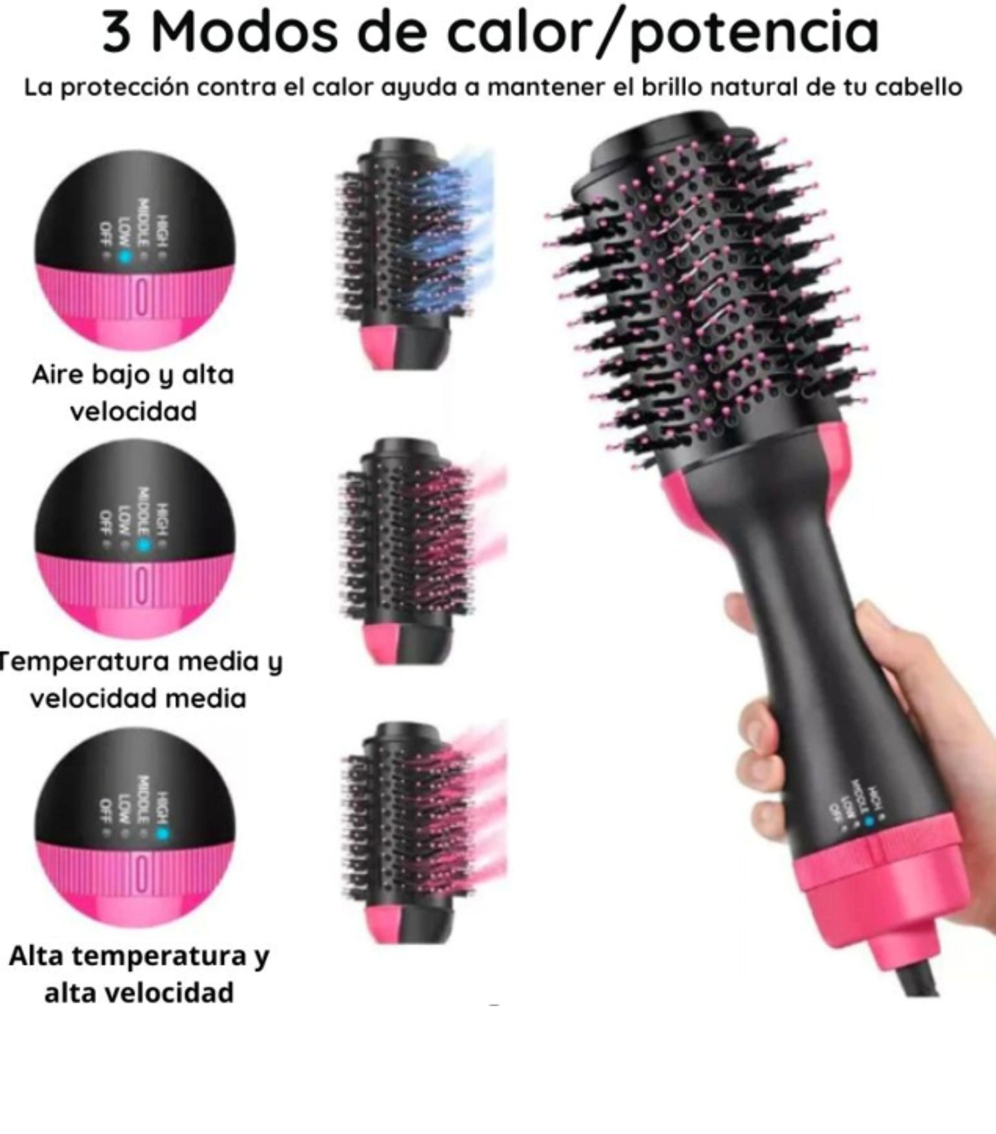 Cepillo Secador 3 en 1