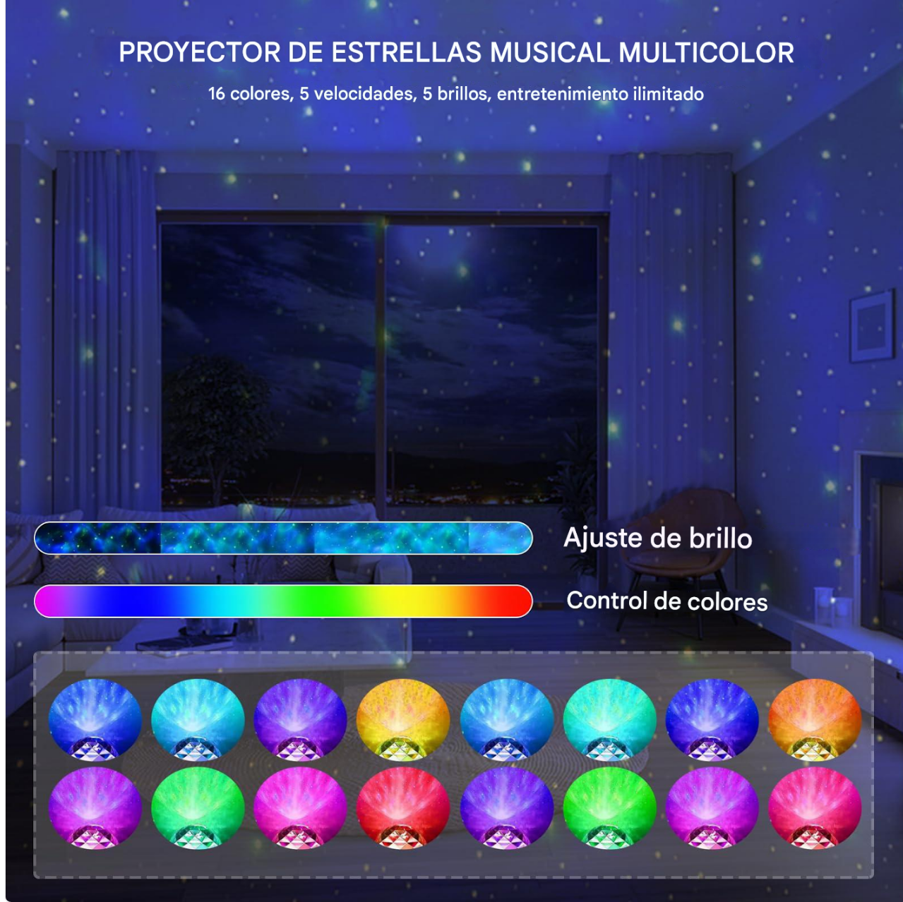 Proyector Led Galaxia Nebuloza