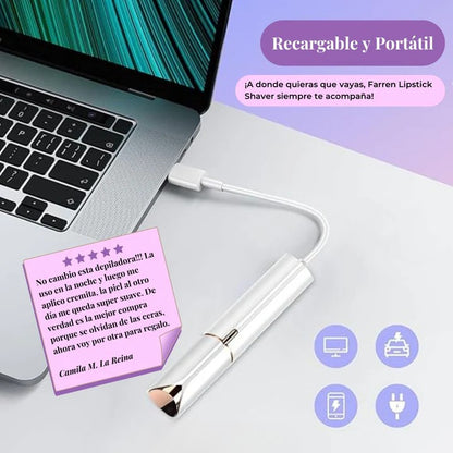 Depiladora Facial & Perfiladora de Cejas 2 en 1 Recargable