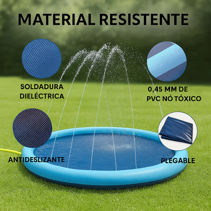 Piscina con Chorros + Cepillo GRATIS para tu peludo