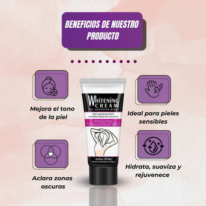 Crema Aclarante Coreana con Colágeno para Todo el Cuerpo