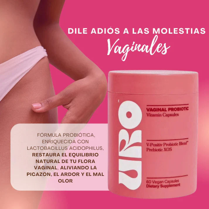🌸 URO Probiótico Vaginal – 60 Cápsulas Veganas
