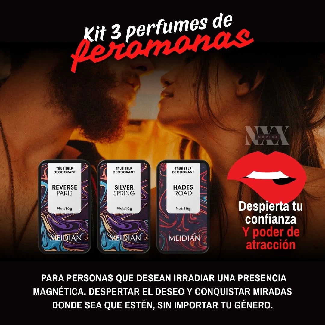 MÉDIAN | Kit 3 Perfumes de Feromonas
