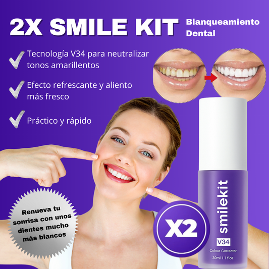 2X V34 Smile | Blanqueador Dental Rápido
