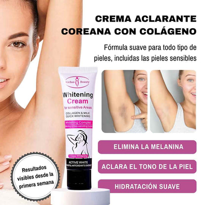 Crema Aclarante Coreana con Colágeno para Todo el Cuerpo