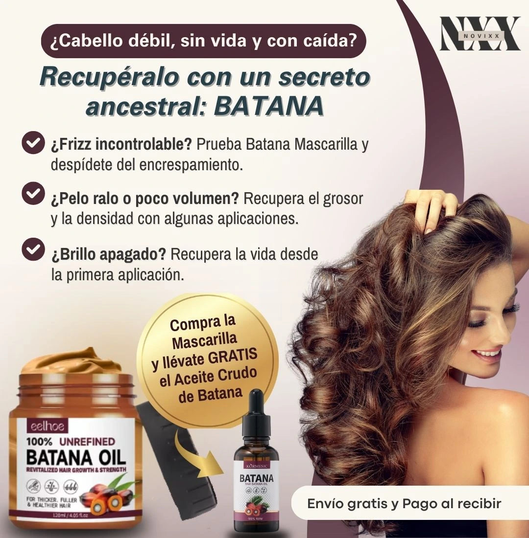 Mascarilla Capilar con Aceite de Batana + Aceite 100% natural GRATIS