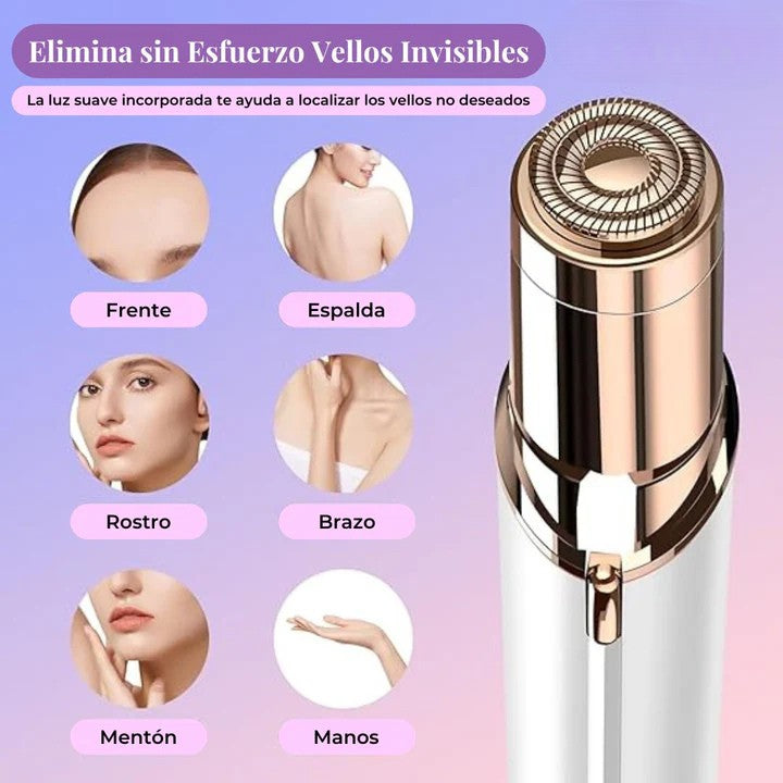 Depiladora Facial & Perfiladora de Cejas 2 en 1 Recargable