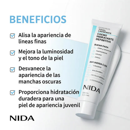 Crema Hidratante Anti Arrugas - NIDA™