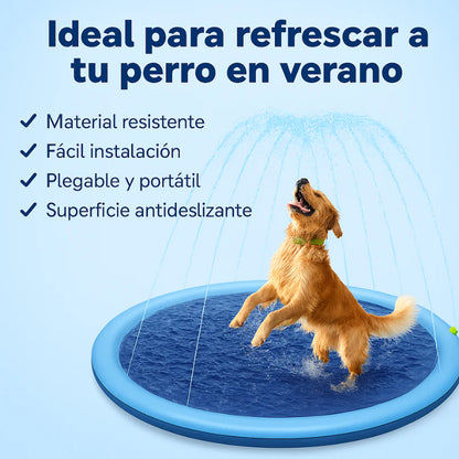 Piscina con Chorros + Cepillo GRATIS para tu peludo